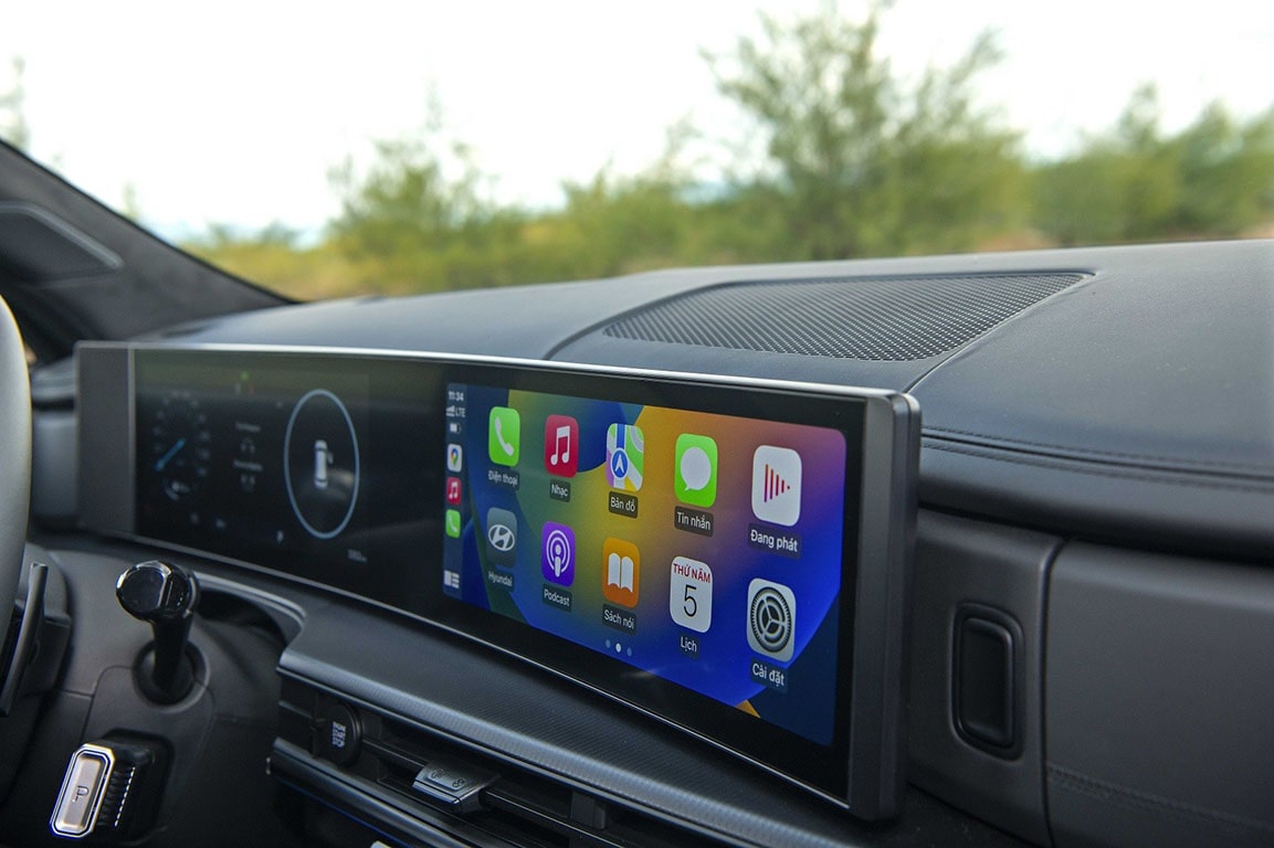 nội thất hyundai santafe